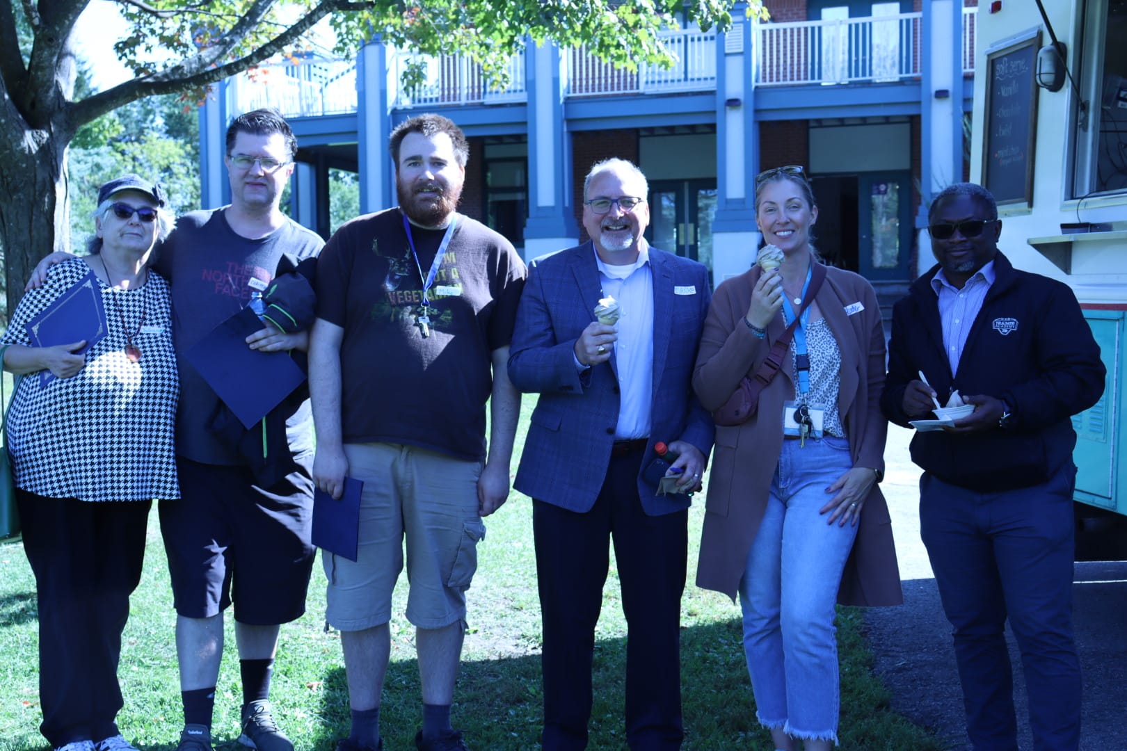 Staff and Clients together